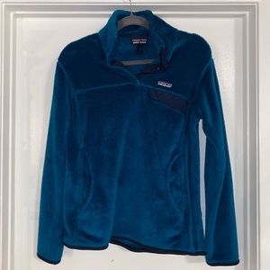 Teal Patagonia Re-Tool snap pullover EUC